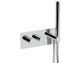 EGO - F8278 - Recessed thermostatic metal shower set with hand shower by Rubinetteria Giulini - view 2